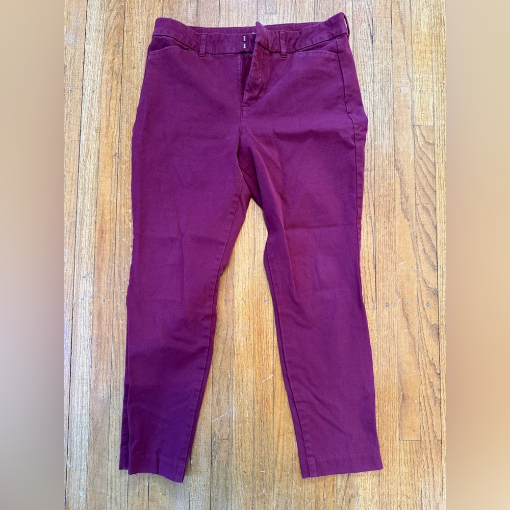 Old Navy Deep Red Pixie Skinny Pants